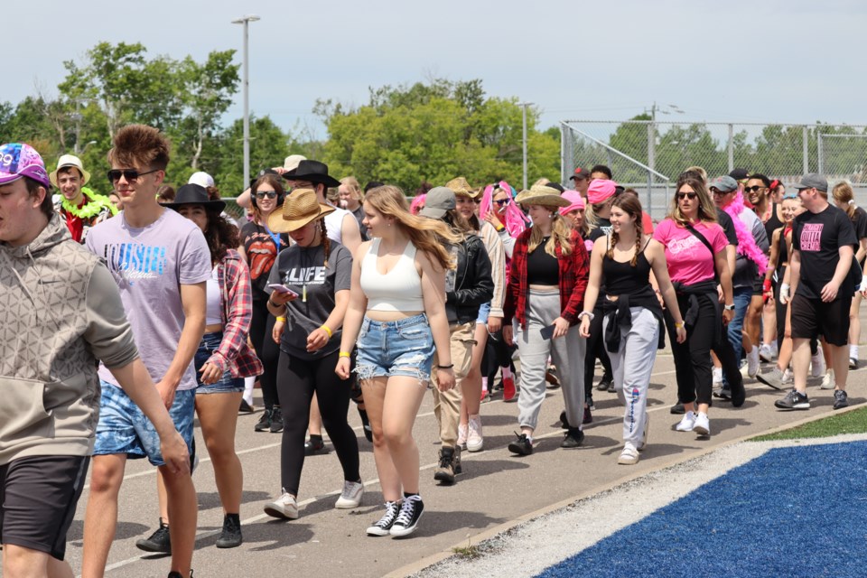 Students and staff at Superior Heights took part in the school's 2nd Relay for Life by honouring those who have fought and continue to battle cancer. 