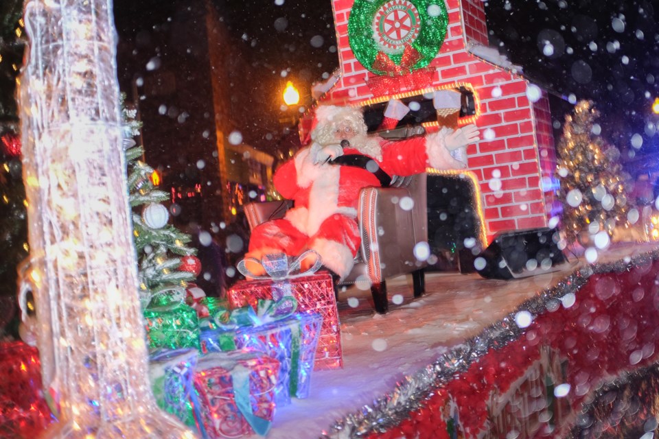 Santa Claus during the 2016 Rotary Santa Claus Parade in Sault Ste. Marie on Saturday. With 60 entries this year's parade was one of the biggest they've had. Jeff Klassen/SooToday