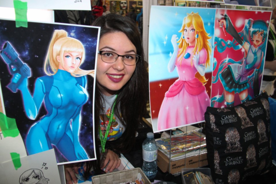Steel City Nerdcon 2018 was held near Vintage Games ‘N Junque on Queen Street East, with many costumed attendees shopping for vinyl, comics, toys, board games and video games, art and books, Sept. 29, 2018. Vintage Games ‘N Junque owner Michael Turcotte, co-organizer of Steel City Nerdcon 2018 with wife Beth Davison, said the inaugural event surpassed expectations, with 31 vendors (including food vendors) from the Sault and across Ontario, and good attendance. An inaugural event, Turcotte said he anticipates next year’s event will be bigger and better, with an indoor venue. Darren Taylor/SooToday 