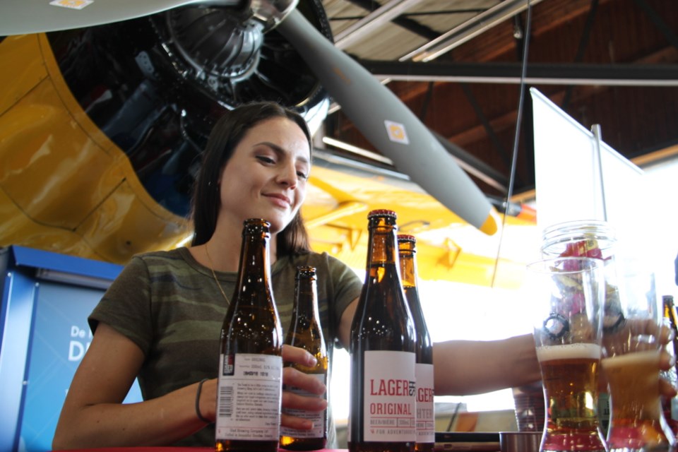 Approximately 550 people enjoyed the seventh annual Sault Ste. Marie Festival of Beer, entitled ‘Part 007 GoldenEye.P.A.,’ at the Canadian Bushplane Heritage Centre. Organized by LopLops, the festival played host to 15 breweries from across Ontario, including the Sault’s own Northern Superior Brewing and Outspoken Brewing, as well as newcomer Full Beard Brewery from Timmins, Apr. 21, 2018. Darren Taylor/SooToday  