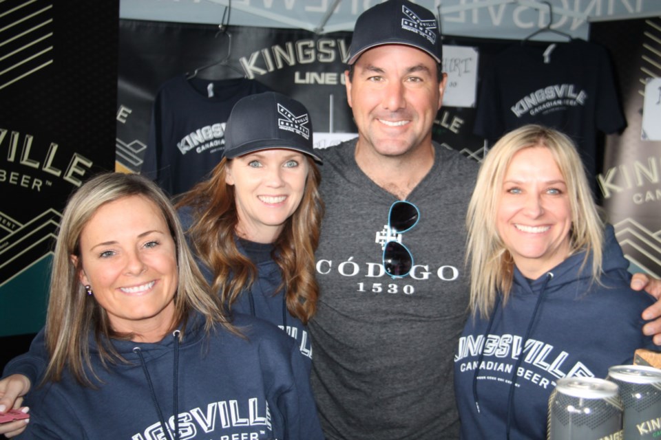 Marty Turco, Sault native and former Dallas Stars goaltender, with his team from Kingsville Brewery at the eighth edition of the Sault Ste. Marie Festival of Beer, held at the Canadian Bushplane Heritage Centre in partnership with Loplops Gallery-Lounge, May 11, 2019. Darren Taylor/SooToday