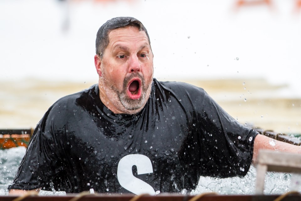 The annual Bon Soo Polar Bear Swim at Bellevue Park on Sunday, February 9, 2020. Donna Hopper/SooToday