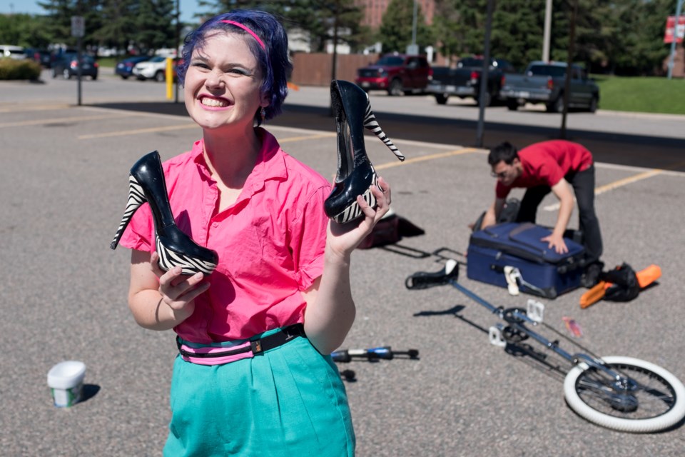 Soon you'll be calling her Dr. Mogo. Morgan Anderson, who goes by the stage name 'Mogo', is on her way to getting her PhD in Theatre and Performance at York University with a focus on juggling. Mogo is performing at Fringe North from August 10-20. Jeff Klassen/SooToday