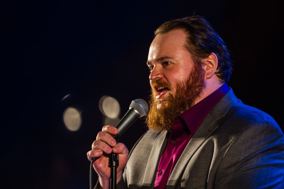 K. Trevor Wilson headlined the WTF Feature Variety Show at the Canadian Bushplane Heritage Centre on Saturday, June 9, 2018. Donna Hopper/SooToday