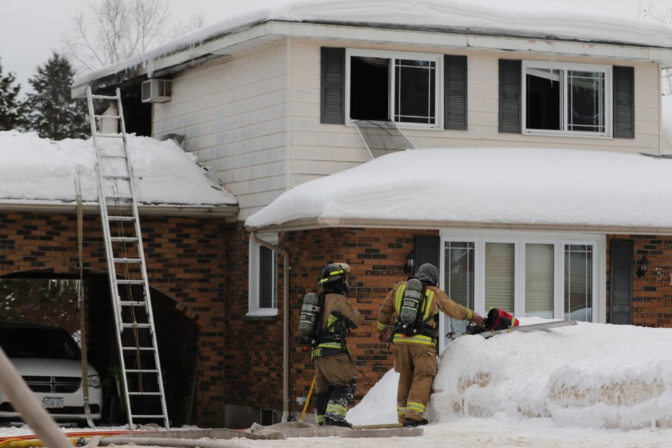 Sault Ste. Marie Fire Services responded to reports of smoke coming from a residence on Millcreek Drive sometime after 4 p.m. Tuesday, Feb. 8, 2022. 