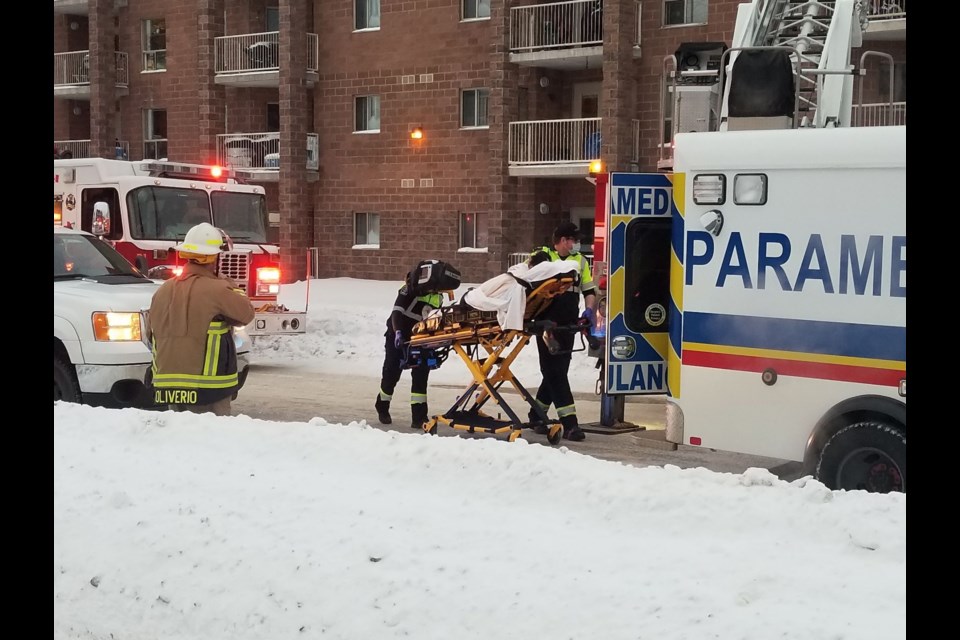 The scene of a fire on Allard Street on Friday, Jan. 21, 2022