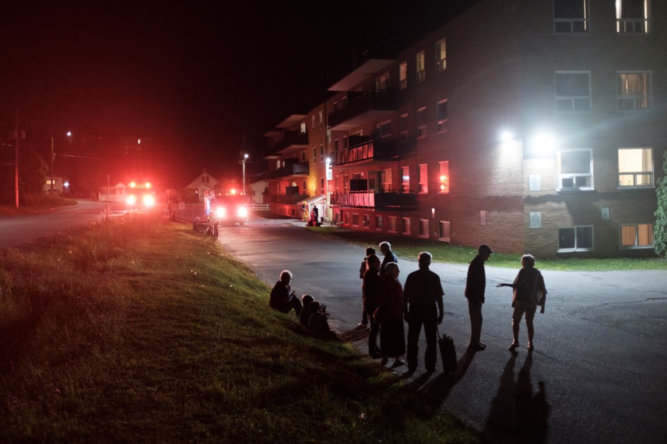 Several 911 calls sent Sault Ste. Marie Fire Services to a 3.5 storey apartment building on the 300 block of Lake Street Friday evening. It turned out to be smoke from a pot on the stove. Jeff Klassen/SooToday

