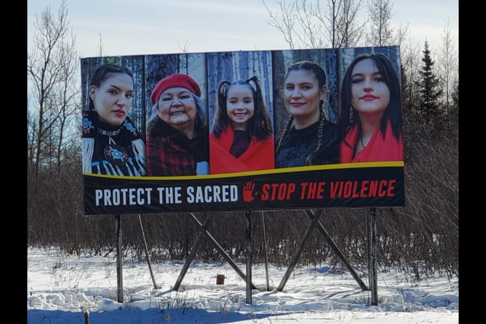 Two billboards intended to raise awareness of violence towards Indigenous women have been installed along Highway 17 outside of Sault Ste. Marie. 
