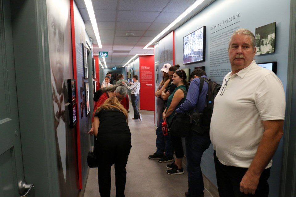 The Reclaiming Shingwauk Hall exhibit was officially unveiled during a ceremony at Algoma University Friday. James Hopkin/SooToday