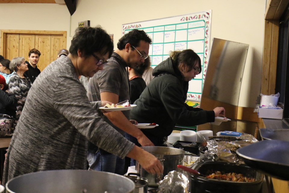 The winter gathering at Enji Maawnjiding in Sault College brought together students and community members to honour ancestors and loved ones who have passed on. James Hopkin/SooToday