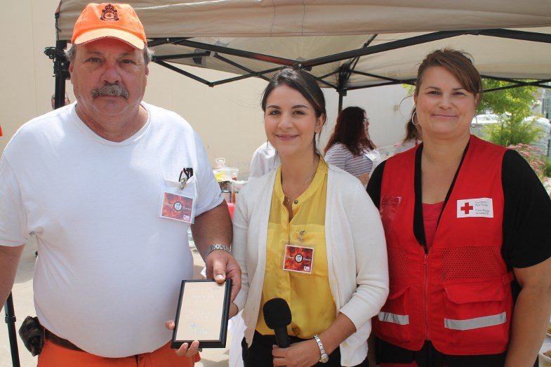 Don Marshall of Sault Search and Rescue, Lauren Perry, Sault Ste. Marie community emergency management coordinator, Shelly Pascall, Red Cross Disaster Management Coordinator 