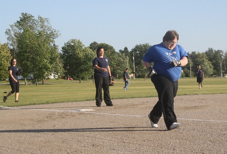 Sault Ste. Marie EMT team members prove themselves to be good sports.