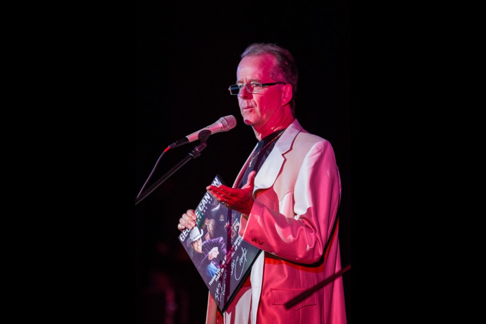 Q104's Jeff McNeice introduced George Canyon at the Kiwanis Community Theatre Centre in Sault Ste. Marie on Friday, September 26, 2014. Donna Hopper/SooToday