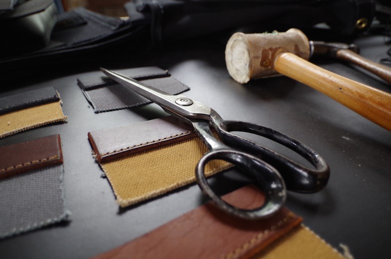 Leatherworking tools are set out on one of the displays at Grist at the Mill, at the Machine Shop in Sault Ste. Marie, Ont. on Oct. 17, 2014.
Michael Purvis/SooToday