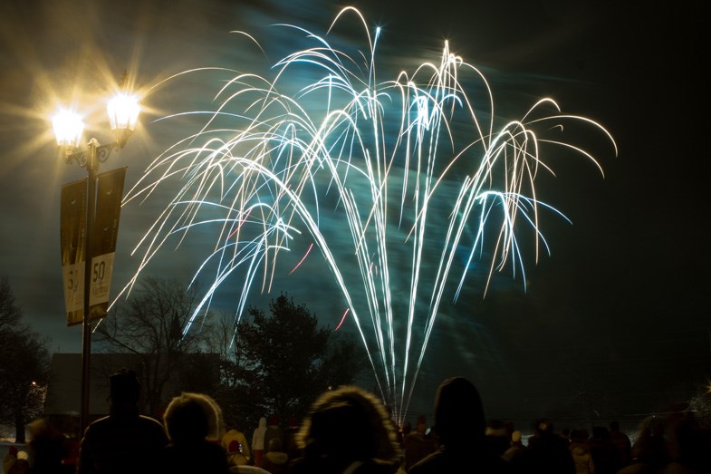 Algoma University kicked of its 50th anniversary celebration with fireworks on the front lawn on Friday, January 23, 2015. Donna Hopper/SooToday