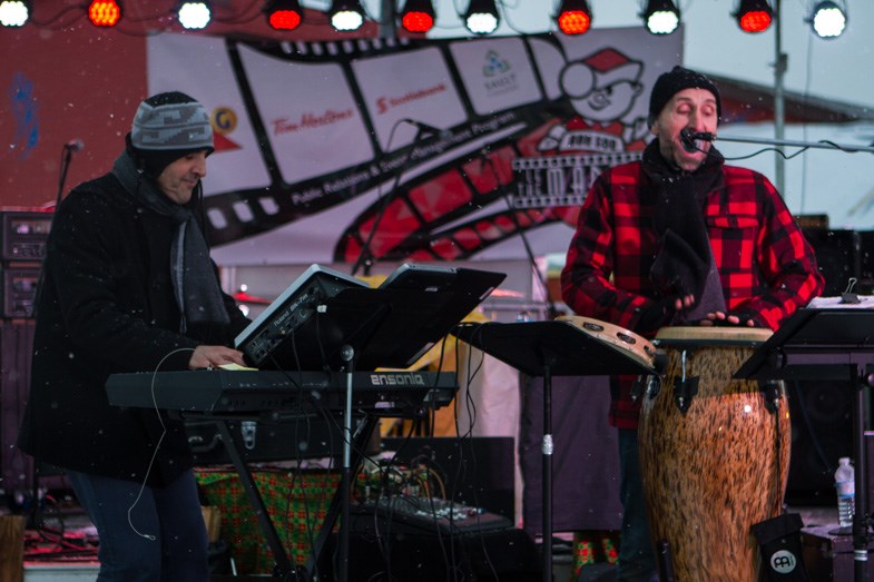 Franky Speaking performed on the Marquee Stage at Mill Market during the opening of the 52nd annual Bon Soo Winter Carnival on Friday, February 6, 2015. Donna Hopper/SooToday