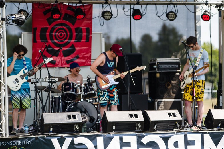 Local band Gnaeus opened the 2nd annual Emergency Music Festival at Rocky DiPietro Field on Saturday, August 15, 2015. Donna Hopper/SooToday