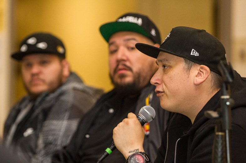 A Tribe Called Red met with fans following a public Q&amp;A session at the Urban Aboriginal High School on Tuesday, August 25, 2015. Donna Hopper/SooToday