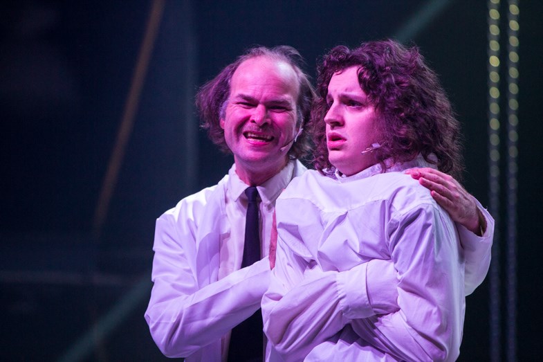 Richard Karhu and Steven Hewgill as Tommy during the Tommy dress rehearsal at the Machine Shop on Tuesday, November 3, 2015. Donna Hopper/SooToday