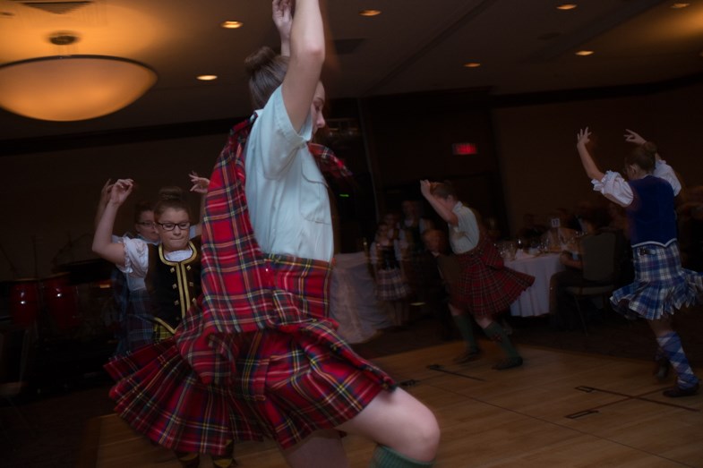 Macleod Highland Dance also performed several routines at the Tartan Ball. Photo by Jeff Klassen