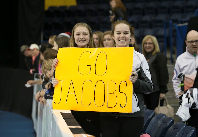 Fans from Ajax, ON support Team Jacobs at the Players' Championship. Shaylan Spurway/SooToday.