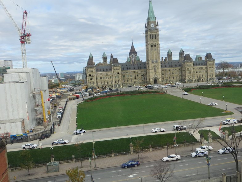 Centre Block is pictured in this photo from MP Carol Hughes' office on Sparks Street.