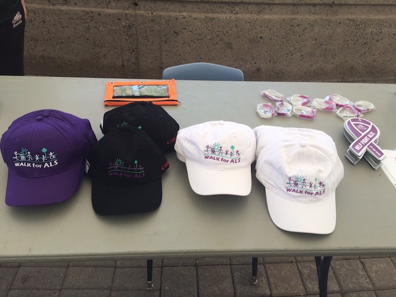 Merchandise at the Walk for ALS. Sadie Janes/SooToday.