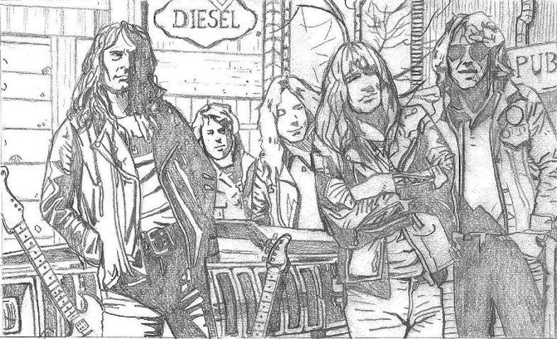 Sketch by Darren Emond for upcoming Iron Maiden comic.