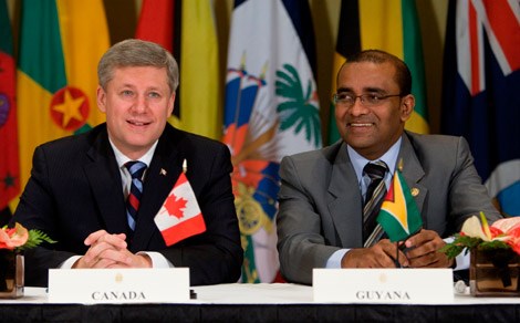 Prime Minister Stephen Harper meets with the leaders of the Caribbean Community (CARICOM) at the  Commonwealth Heads of Government Meeting