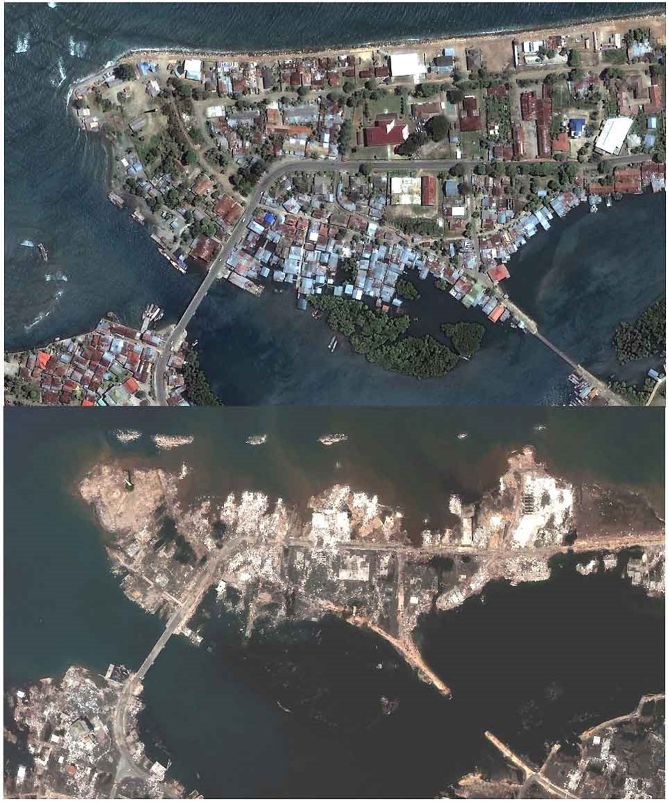 Kết quả hình ảnh cho banda aceh after and before