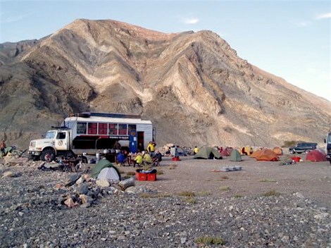 Desert camping on the way to Turpan, China
