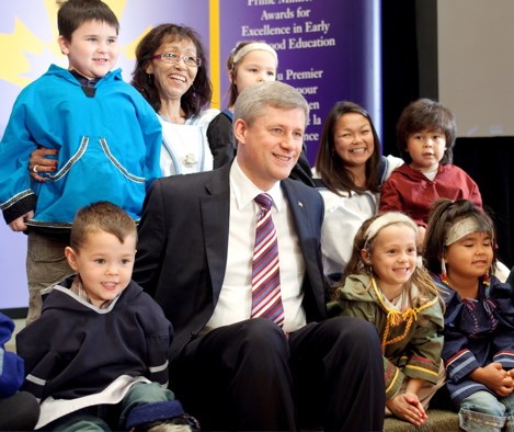  With children from Ottawa Inuit Children’s Centre