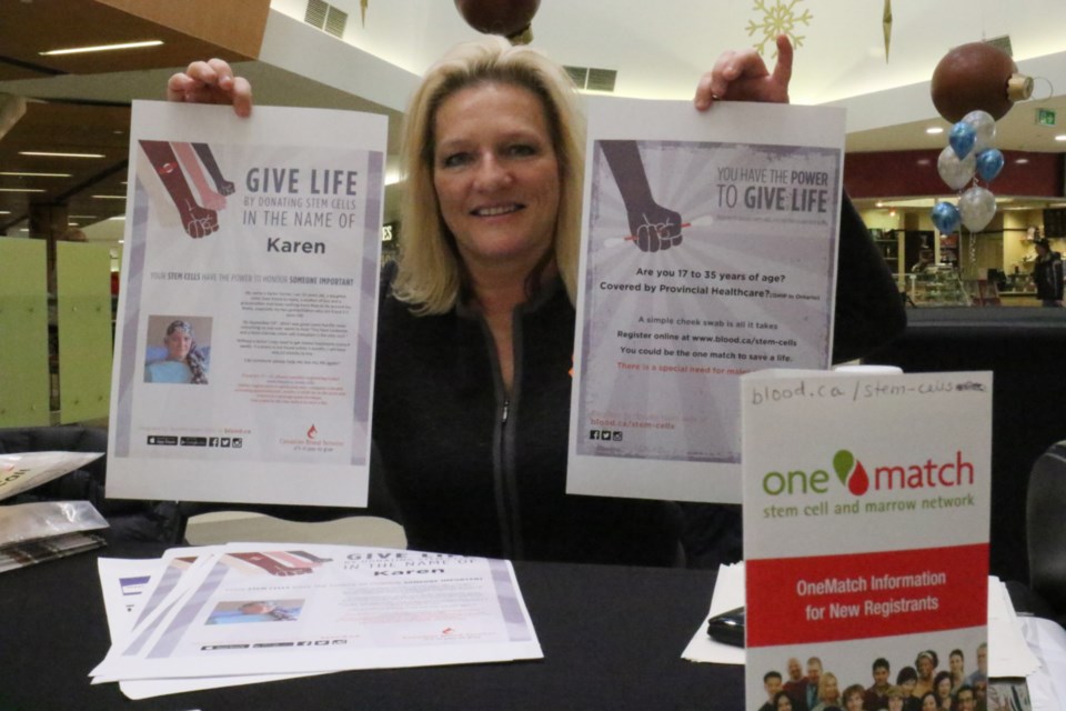 Sandra Turner will be at the Station Mall next week looking for potential stem cell and bone marrow donors locally. James Hopkin/SooToday