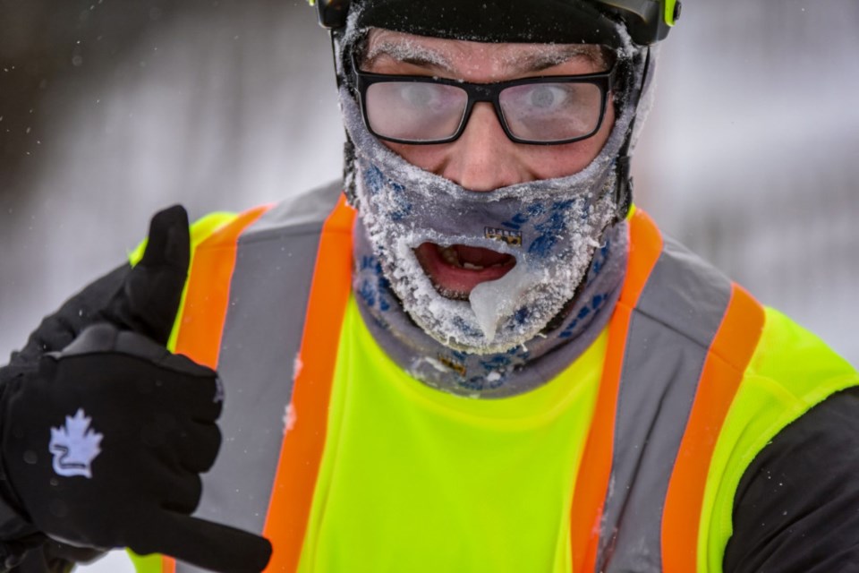 Sault cyclist Jan Roubal braves the elements in the Arrowhead 135 winter race, held in Minnesota Jan. 28 and 29, 2019. Photo supplied 
