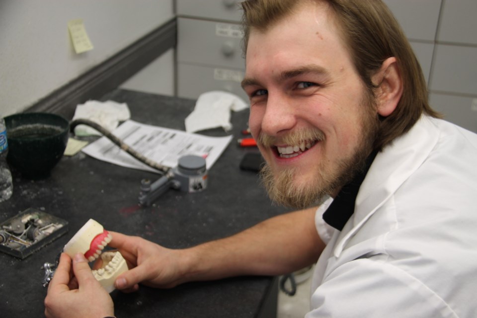 Tim Berkenbosch, Sault denturist, at work at the Berkenbosch Denture Clinic, March 16, 2018. Darren Taylor/SooToday