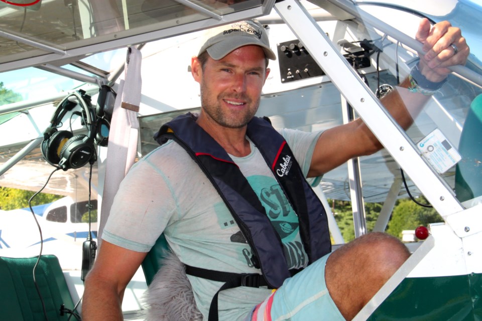 Dr. Paul Wild, Sault Area Hospital physician, in the cockpit of his Piper Super Cub float plane, Aug. 14, 2019. Darren Taylor/SooToday