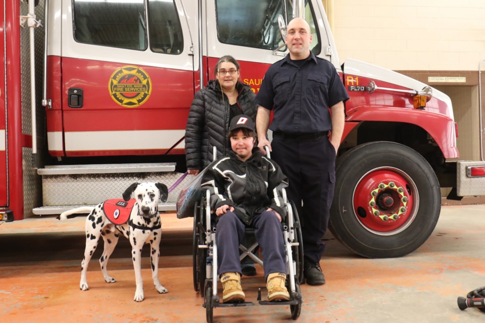 Left to right: Boots, Julien Cote (bottom middle), Lisa Cote (top middle), Chris Plotycia. James Hopkin/SooToday