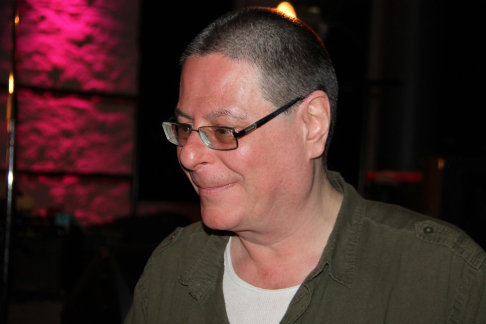 The Sault’s Michael Davies, well-known for his music and rock star hair, after having his hair shaved to pay for cold cap rentals for chemotherapy patients at the ‘Cancer Doesn’t Care About Your Hair, But We Do’ fundraiser held at The Machine Shop, May 25, 2019. Darren Taylor/SooToday