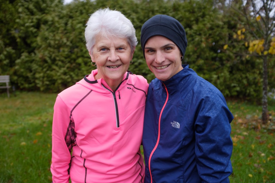 After surviving her second bout of cancer this summer and a double mastectomy, Nancy Tadshore, 70, ran a half-marathon in Maui and came in first in her age category. Jeff Klassen/SooToday