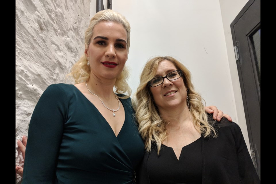 Dr. Natalia Kargbo and Jillian Petingalo co-organized the second annual Project Grab Hold Fashion Gala, a fundraiser held at The Machine Shop for the Sault’s Canadian Mental Health Association office, Nov. 29, 2019. Darren Taylor/SooToday  
