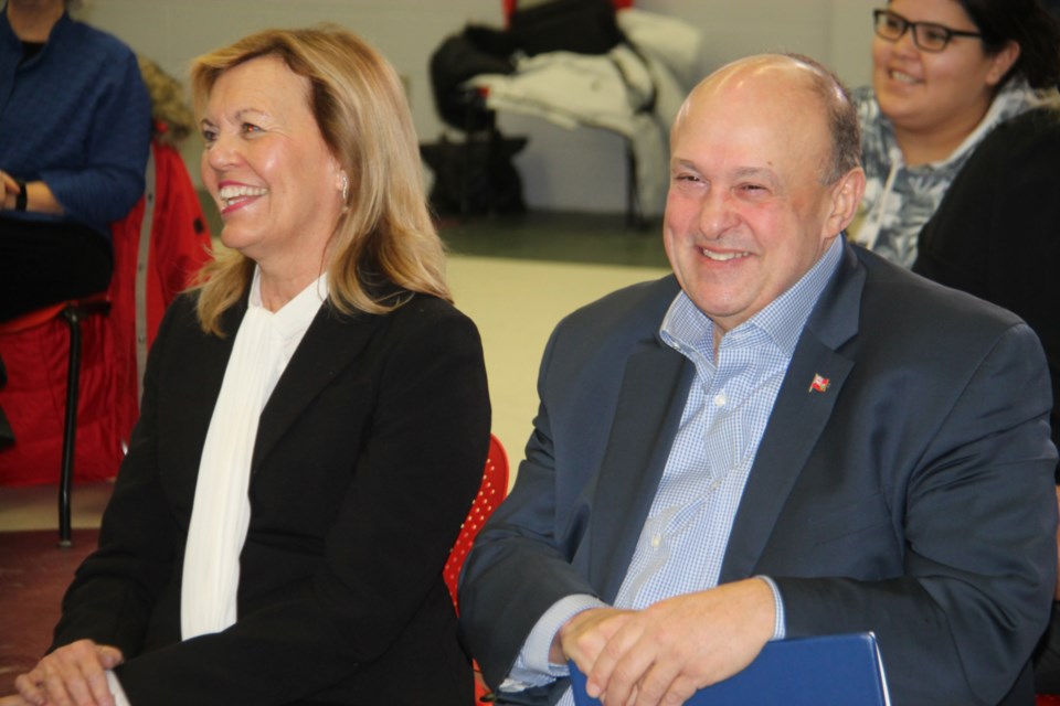 Deputy Premier and Minister of Health Christine Elliott and Associate Minister of Mental Health and Addictions Michael Tibollo, Feb. 14, 2020. Darren Taylor/SooToday
