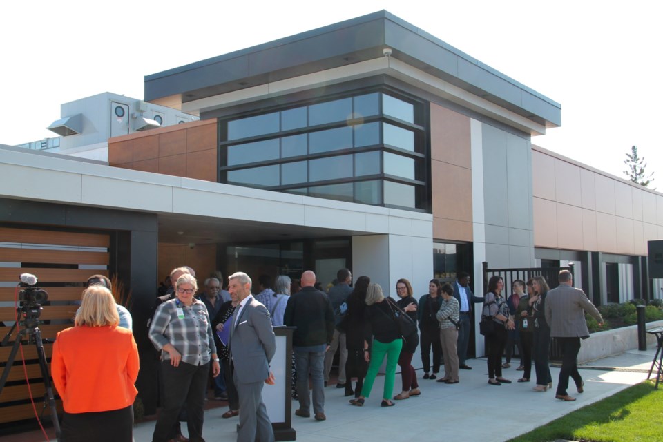 Exterior of the Northway Wellness Centre at its official opening, Sept. 21, 2023. 