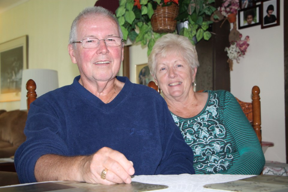 Jim Davey, with wife Shirley, is enjoying life after undergoing an ultrasound procedure which has relieved him from tremors he has suffered from for most of his life. Darren Taylor/SooToday