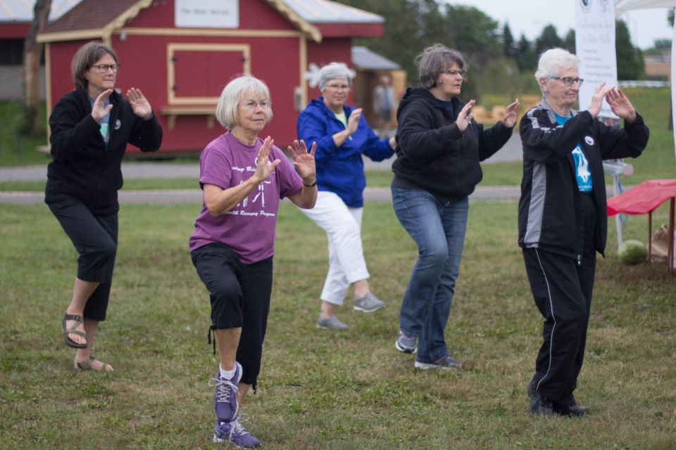 In honor of their 30th anniversary, the Taoist Tai Chi Society of Sault Ste. Marie performed 30 sets of Tai Chi in front of Mill Market on Saturday. Jeff Klassen/SooToday