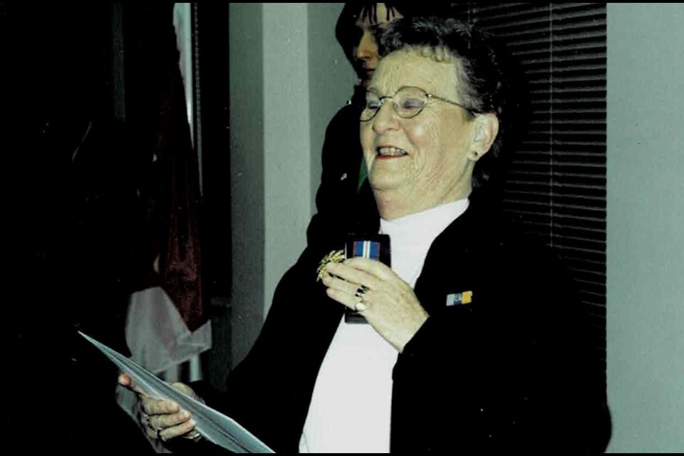With her British background, Janet Short was delighted to receive the Queen's Jubilee Medal in 2002.