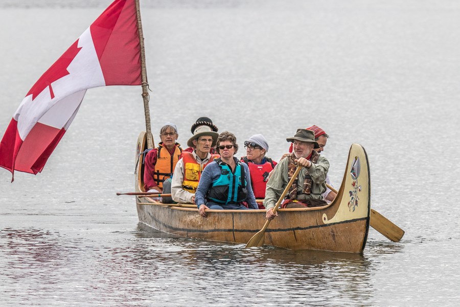 Third annual Parade of Paddles hosted by the Sault Ste. Marie Canal National Historic Site invited paddlers of all types on a trip down the St. Marys River to celebrate Canada Day. Violet Aubertin for SooToday