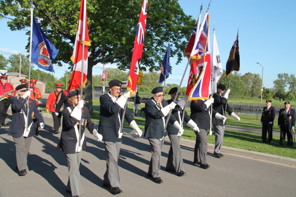 Royal Canadian Legion Branch 25 members, along with local army, navy and air cadets and modern-day veterans, attended a memorial march and service at the Sault Ste. Marie Canal National Historic Site to honour those who served in the Korean War (1950-1953), June 21, 2019. 516 Canadians died in the Korean War, another 1,200 were wounded. 28 soldiers from the Sault and area served in the war, five of whom were killed in action. Very few local Korean War veterans are still living. Darren Taylor/SooToday 