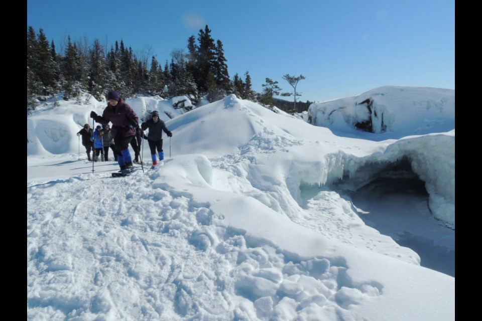 Ice cavern guide Ellen Van Laar says the exploring ice caves along Lake Superior is far more dangerous than it appears. Photo supplied