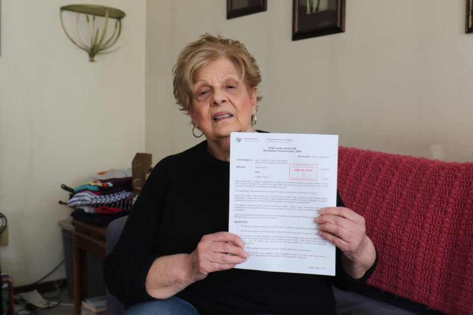 Valerie Yukich has been evicted from her home of nearly 24 years effective July 1. 