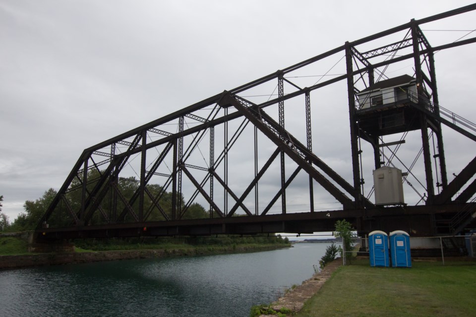 The CN swing bridge that goes over the Sault Ste. Marie Canal malfunctioned on Tuesday morning, preventing some boat traffic from using the waterway. Jeff Klassen/SooToday